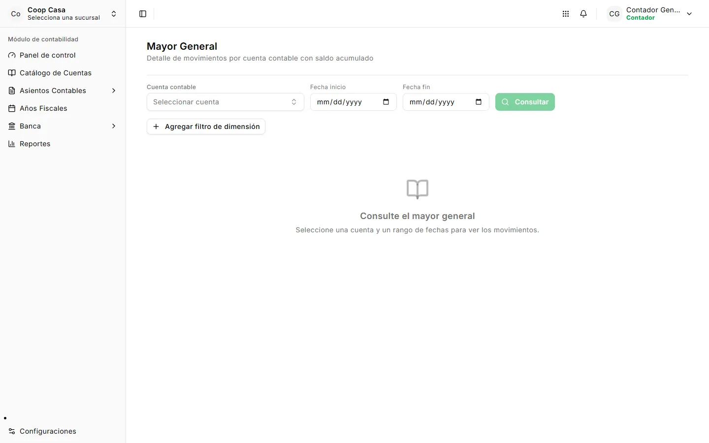 Consulta del Mayor General