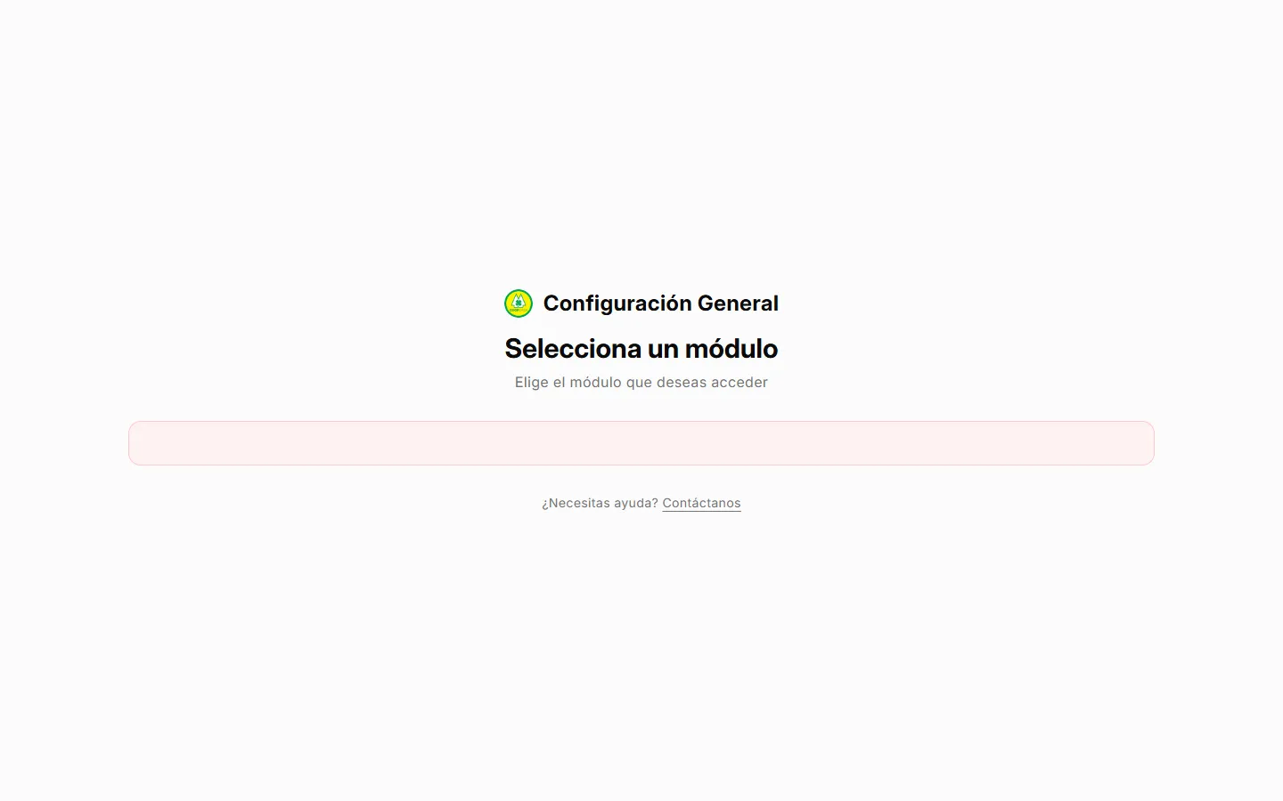 Portal de módulos visto por el Auditor